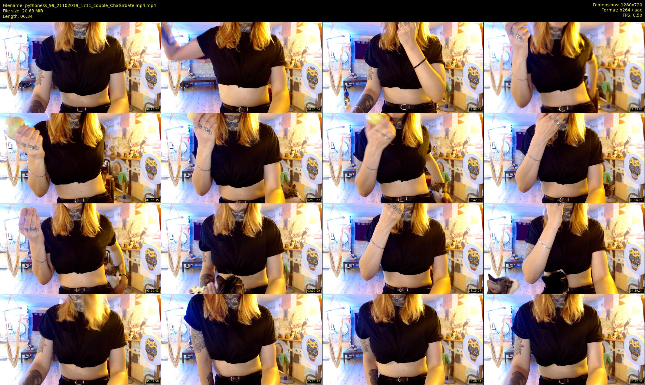 pythoness_99 — 7 minute Chaturbate Female webcam recording, Oct 21, 2019