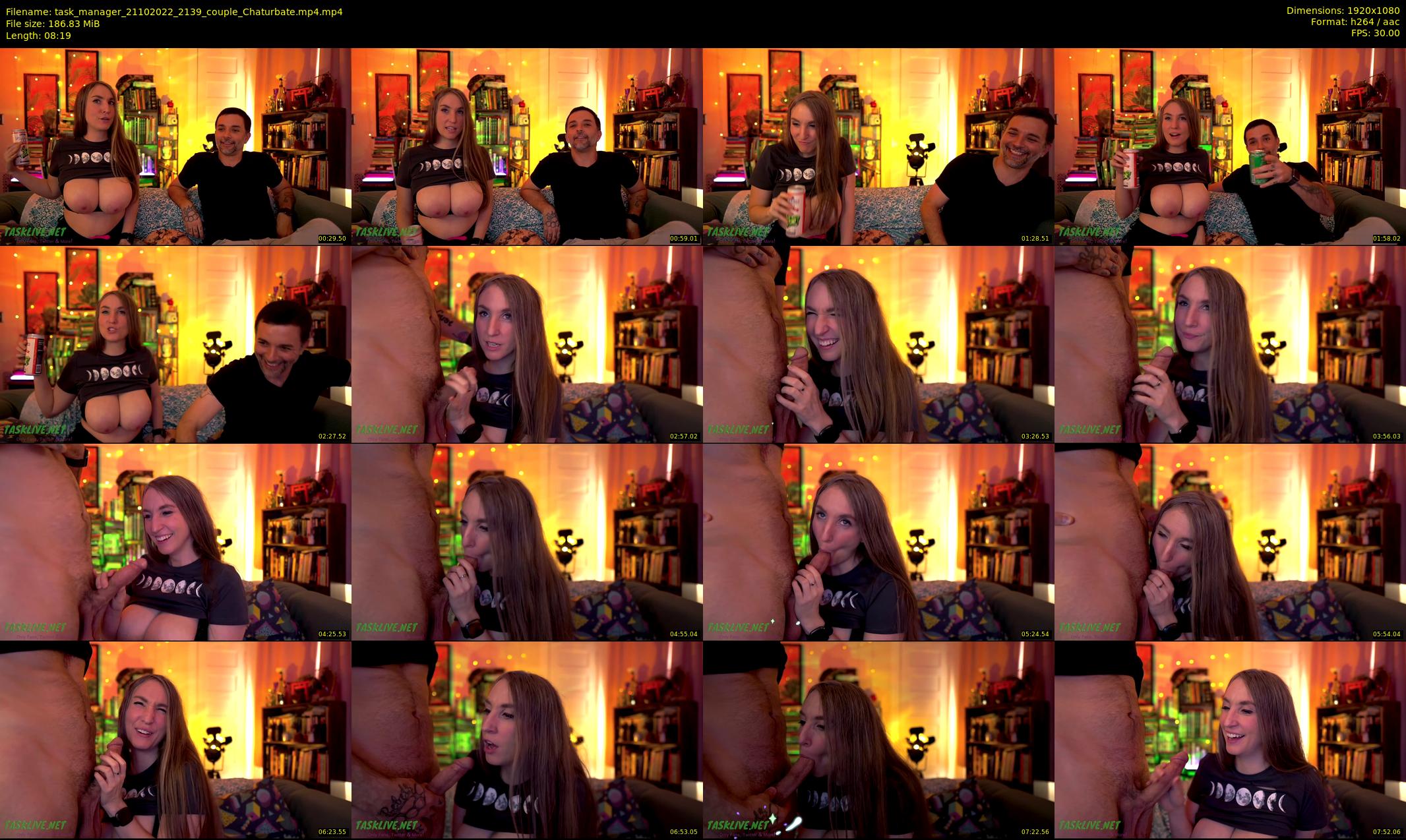 task_manager — 9 minute Chaturbate Couple webcam recording, Oct 21, 2022