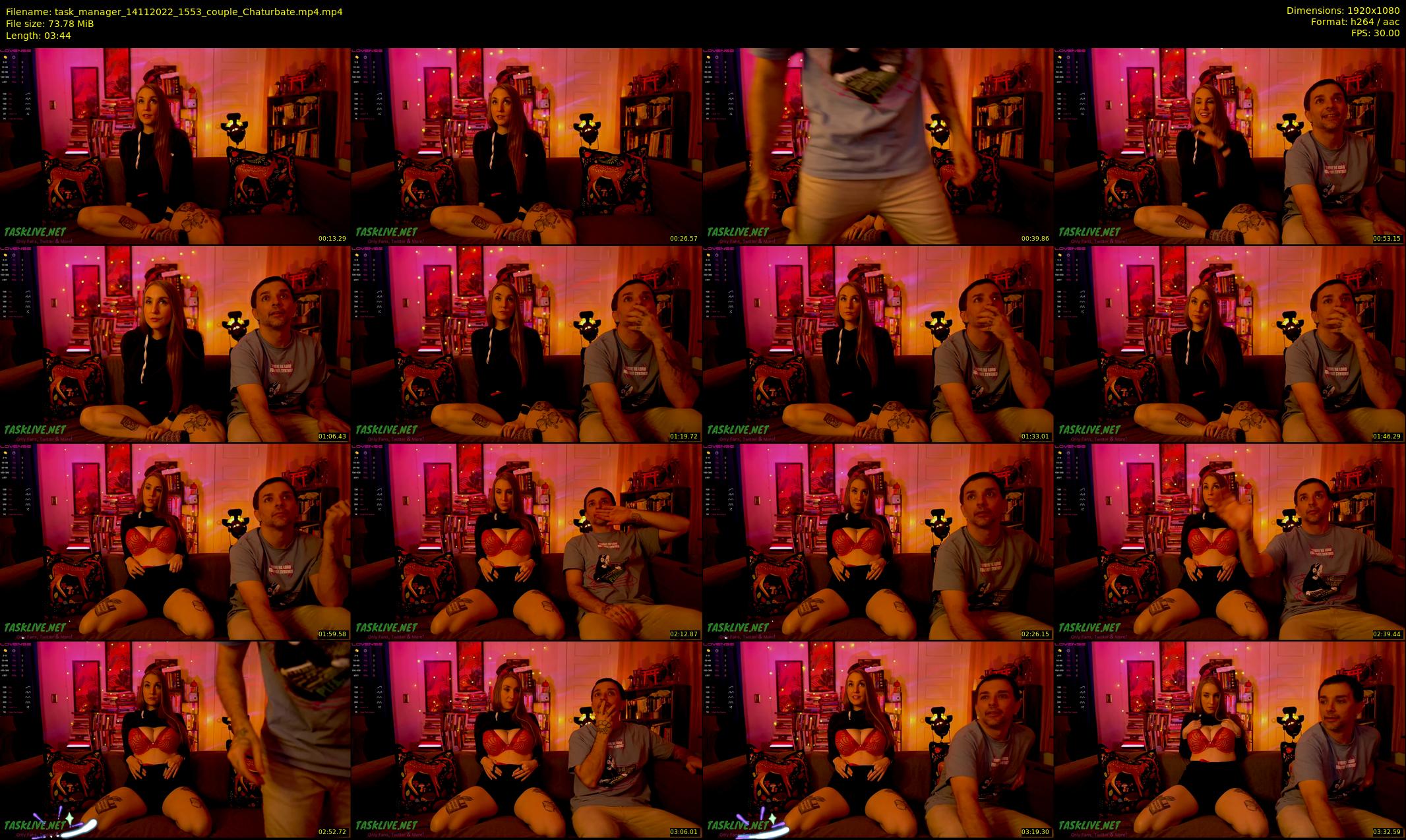 task_manager — 4 minute Chaturbate Couple webcam recording, Nov 14, 2022