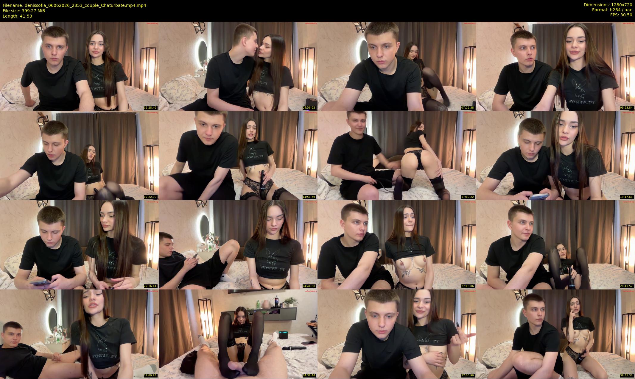 denissofia — 42 minute Chaturbate Couple webcam recording, Jun 6, 2026